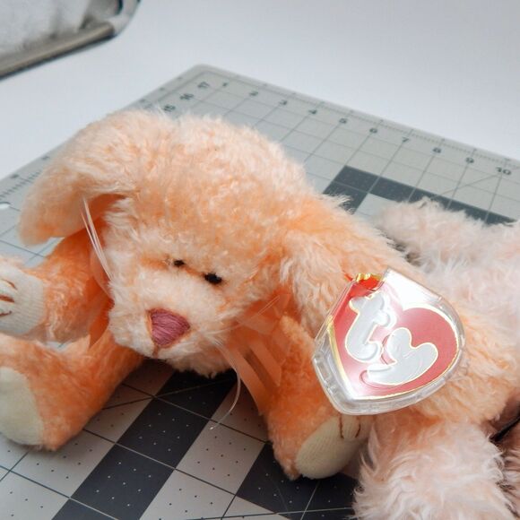 Ty Attic Treasures Collectible Bunnies Strawbunny Camelia Blush Jointed Plush - Picture 5 of 12